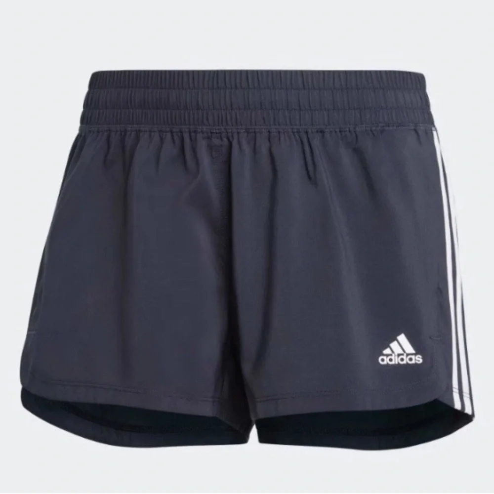 Adidas Women's Black 3-Stripes Running Shorts - Picture 3 of 8